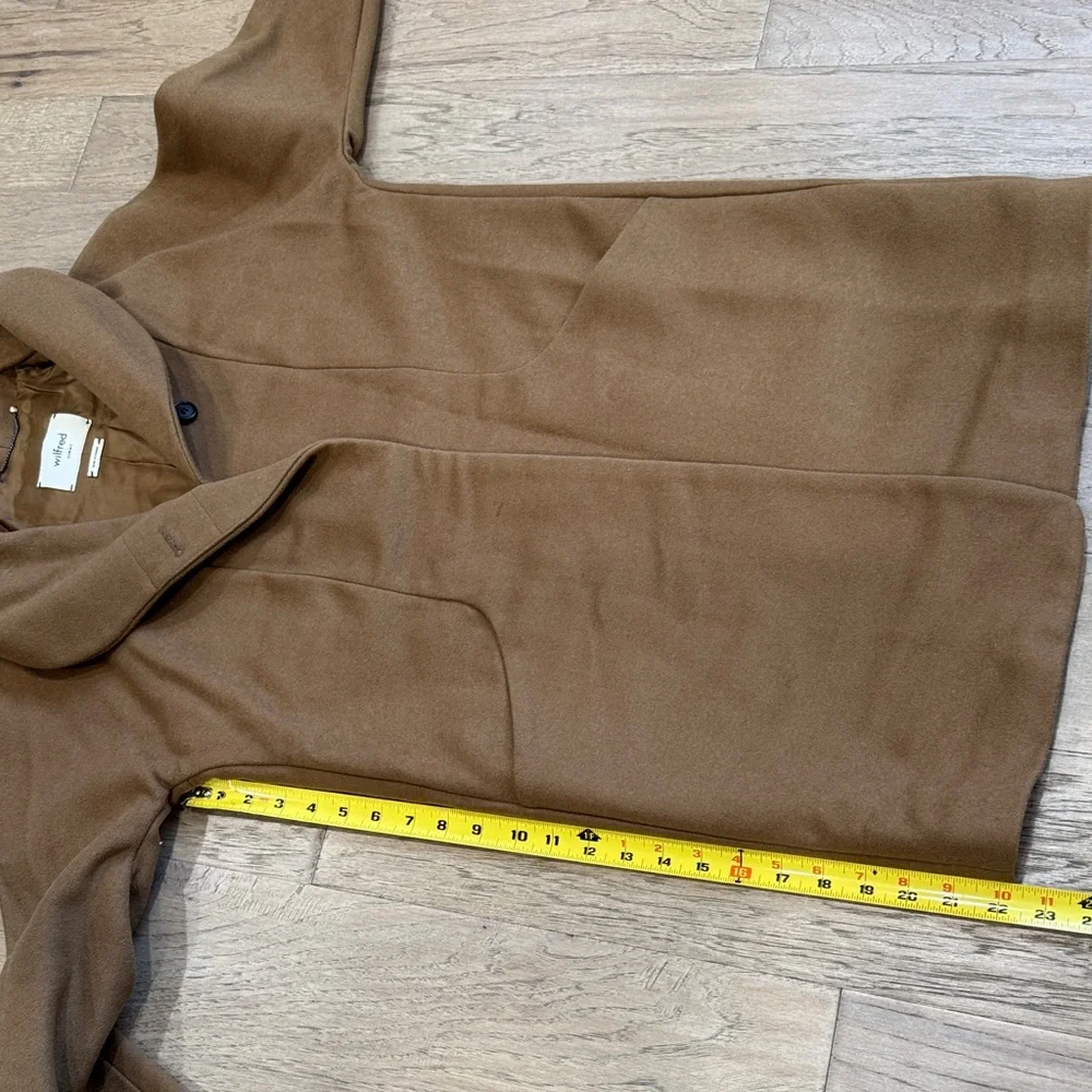 ARITZIA Wilfred Cocoon Wool Cashmere Coat in Camel Size XS - Picture 10 of 13